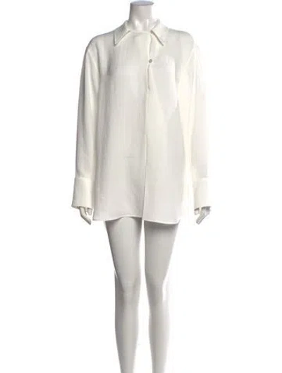 Pre-owned Studio Nicholson Mini Dress In White