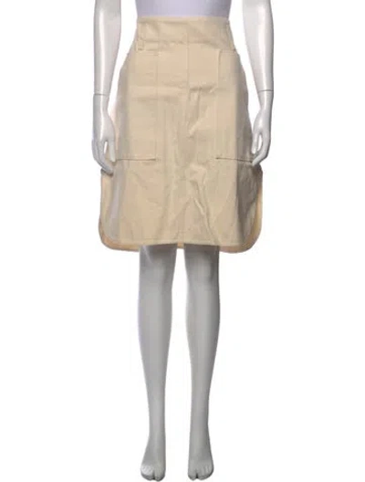 Pre-owned Studio Nicholson Mini Skirt In Neutrals