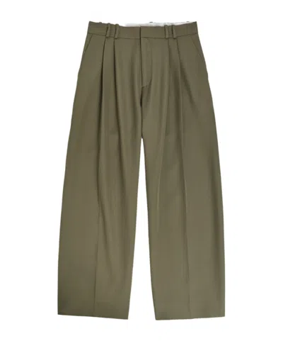 Studio Nicholson Minimalist Fashion Pants In Green