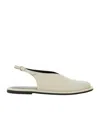 Studio Nicholson Minimalist Slingback Flats In White