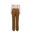 Studio Nicholson Mitra Split-hem Trousers In Brown