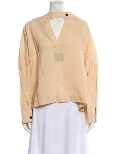 Pre-owned Studio Nicholson Mock Neck Long Sleeve Sweatshirt In Neutral