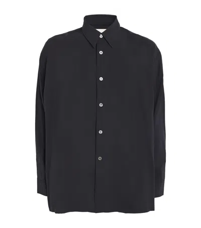 Studio Nicholson Modal-blend Strike Shirt In Navy
