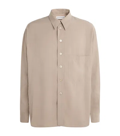 Studio Nicholson Modal-blend Emper Shirt In Brown