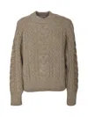 Studio Nicholson Beige Molve Sweater In Oatmeal
