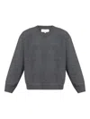 Studio Nicholson Round-neck Wool Sweater In Gray