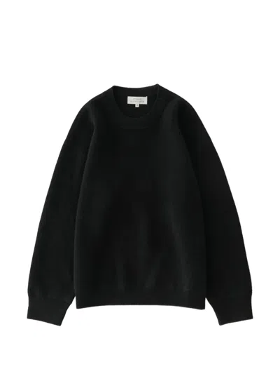 Studio Nicholson Moray Crew-neck Sweater In Black