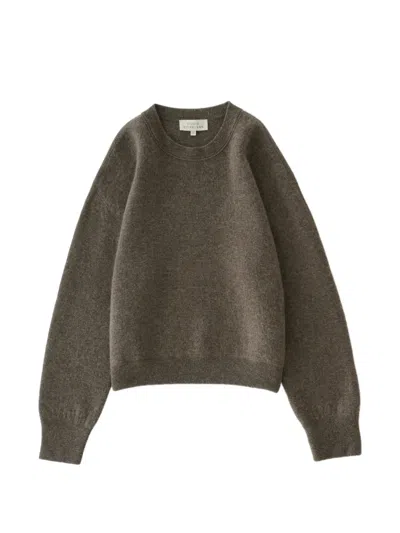 Studio Nicholson Morina Crew-neck Sweater In Brown