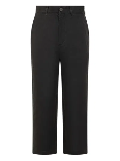 Studio Nicholson Black Straight Flat Front Pants