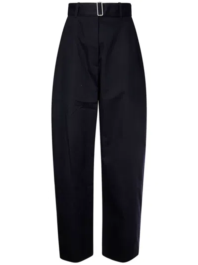 STUDIO NICHOLSON NAVY BLUE DORING TROUSERS
