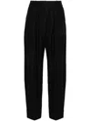 Studio Nicholson Sperro High-waist Tapered Trousers In Black