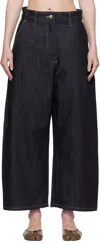 Studio Nicholson Straight-leg Cropped Jeans In Blue