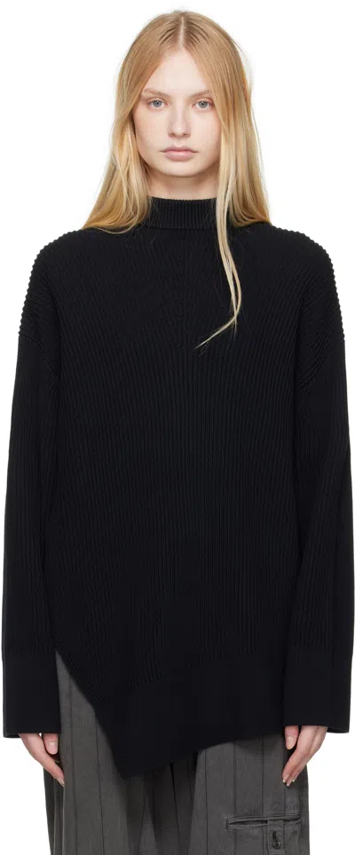 Studio Nicholson Navy Verda Sweater In Darkest Navy