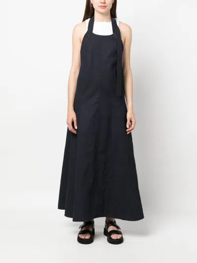 Studio Nicholson Nicholson Halter Neck Dress Studio In Black