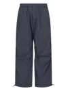 Studio Nicholson Straight Trousers With Elastic Waistband And Drawstring Hem