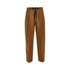 Studio Nicholson 'noam' Wool Pants In Brown