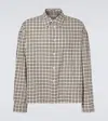 Studio Nicholson Checked-pattern Button-fastening Shirt In White