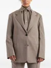 Studio Nicholson Notched-lapel Tailored Blazer In Neutral
