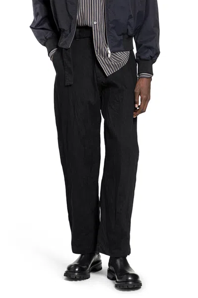 Studio Nicholson Now Crinkle Jeans In Black