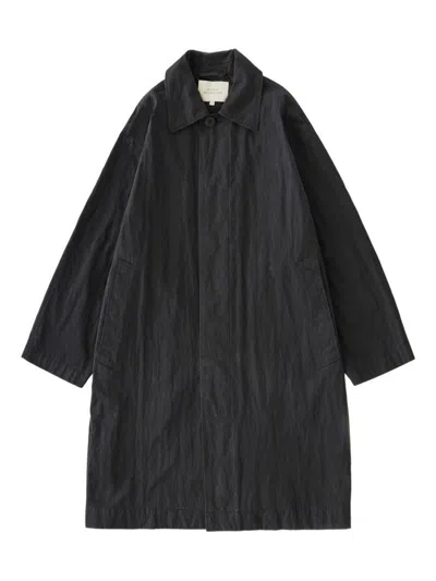 Studio Nicholson Nylon And Cotton Blend Coat In Blue