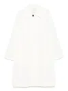 Studio Nicholson Nylon And Cotton Blend Coat In White