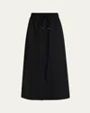 Studio Nicholson Oates Drawstring Midi Skirt With Pockets