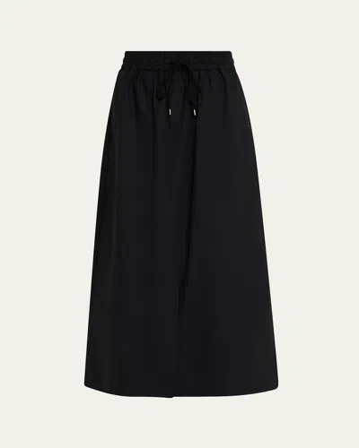 Studio Nicholson Oates Drawstring Midi Skirt With Pockets