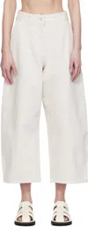 Studio Nicholson Off-white Chalco Jeans In Ice