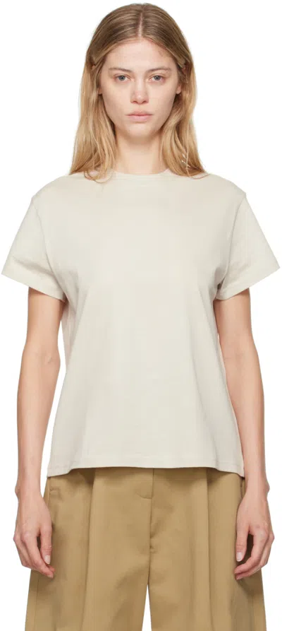 Studio Nicholson Off-white Marine T-shirt In Dove