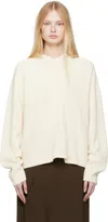 Studio Nicholson Off-white Pocono Hoodie In Parchment
