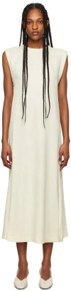 Studio Nicholson Off-white Sevan Maxi Dress In Parchment