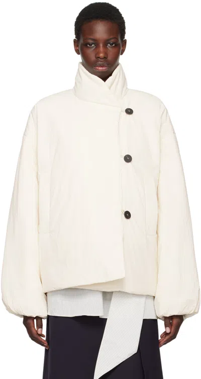 Studio Nicholson Off-white Vaner Jacket In Parchment