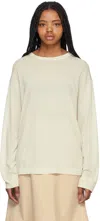 Studio Nicholson Off-white Zuka Sweater In Oyster