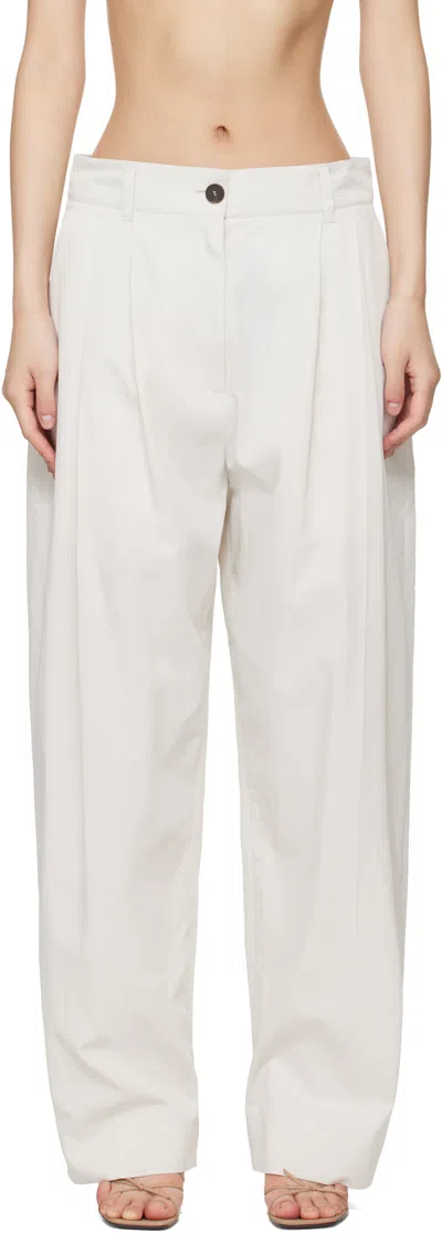 Studio Nicholson Off-white Acuna Trousers