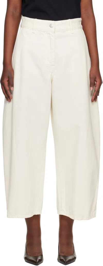 Studio Nicholson Off-white Chalco Jeans In Neutral