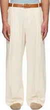 Studio Nicholson Off-white Pull Trousers In White