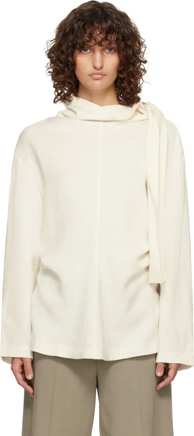 Studio Nicholson Off-white Valery Blouse In Neutral