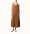 Studio Nicholson Oma Maxi Slip Dress In Almond In Brown