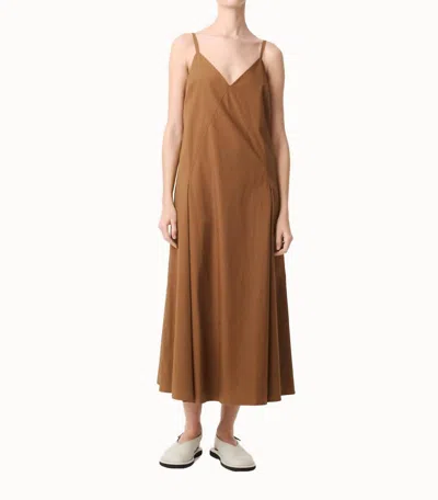 Studio Nicholson Oma Dress In Almond In Pink