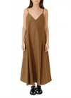 Studio Nicholson Oma Maxi Slip Dress In Almond In Brown