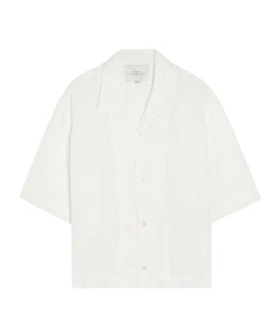 Studio Nicholson Open-collar Shirt In White