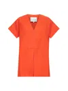 Studio Nicholson Orange Circe Linen Top