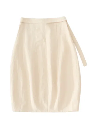 Studio Nicholson Orcha Tie-waist Misi Skirt In Neutral