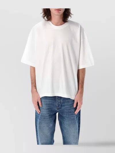 Studio Nicholson Over Crew Neck Relaxed Fit Short Sleeves In White