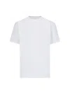 Studio Nicholson Jersey - Branded Easy Fit Ss T-shirt White Relaxed Fit T-shirt - Piu In White