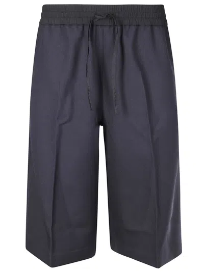 STUDIO NICHOLSON STUDIO NICHOLSON OVERSIZED BERMUDA SHORTS WITH ELASTIC WAIST