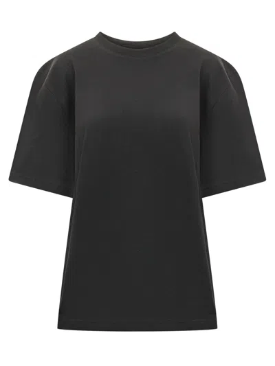 Studio Nicholson Oversized Cut Sleeve T-shirt In Black