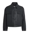 Studio Nicholson Oversized Doyard Leather Jacket In Black