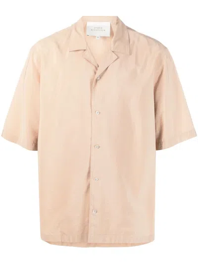 Studio Nicholson Oversized Short-sleeve Shirt In Braun