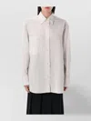 Studio Nicholson Oversized Striped Shirt Chest Pocket In White